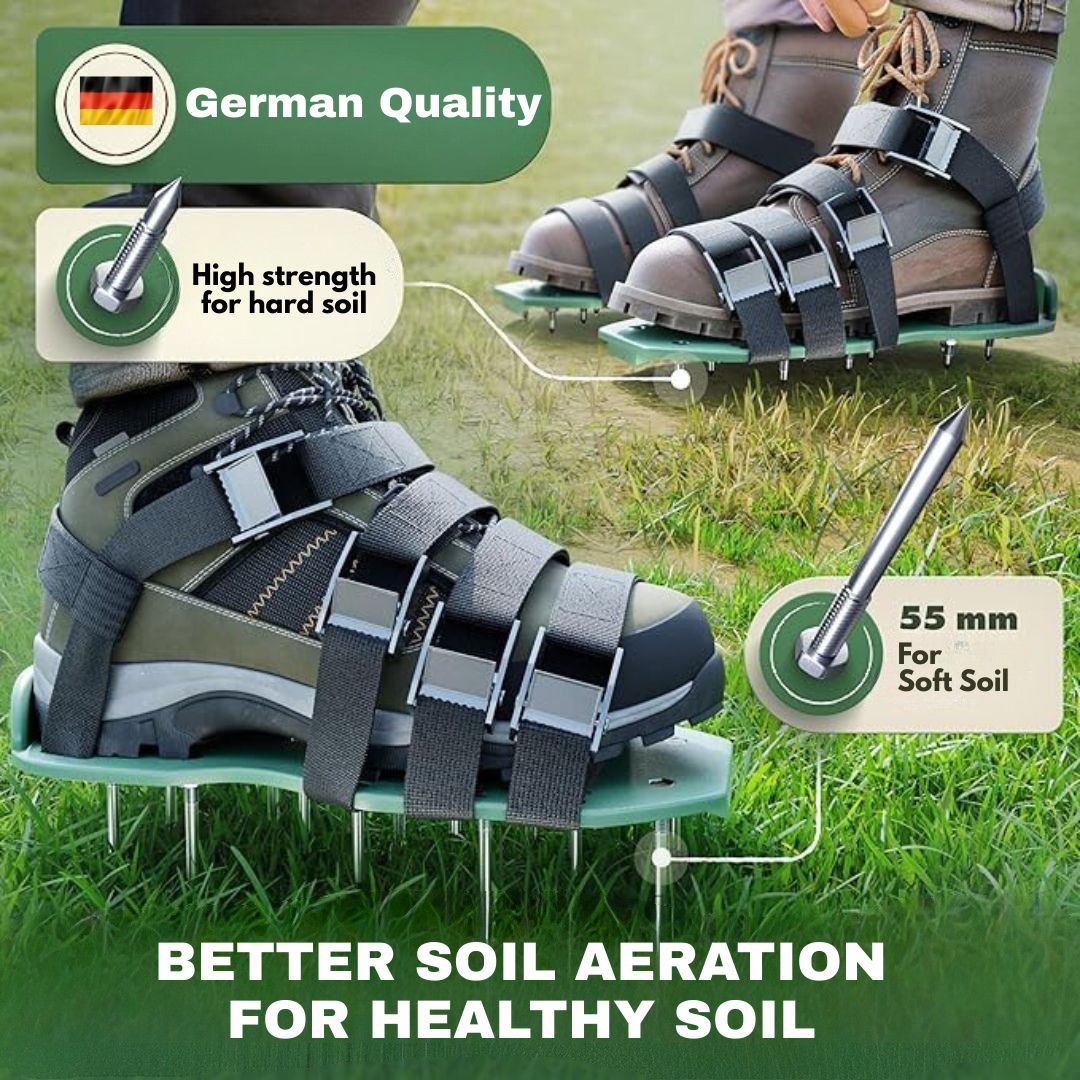 Gardening Aerator Sandals with Heavy Duty Spikes - Luxicro