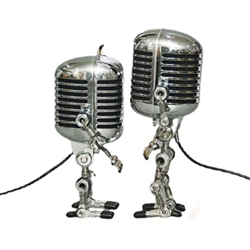 Vintage Robot Microphone Figure