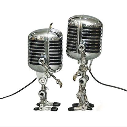 Vintage Robot Microphone Figure