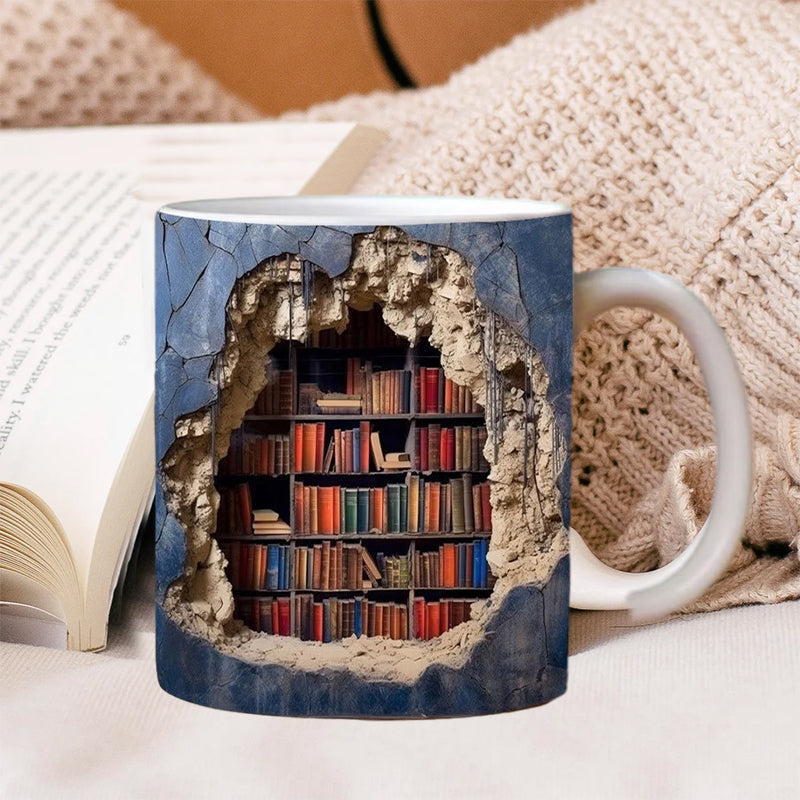 Vibrant Library Style Coffee Mug - Luxicro