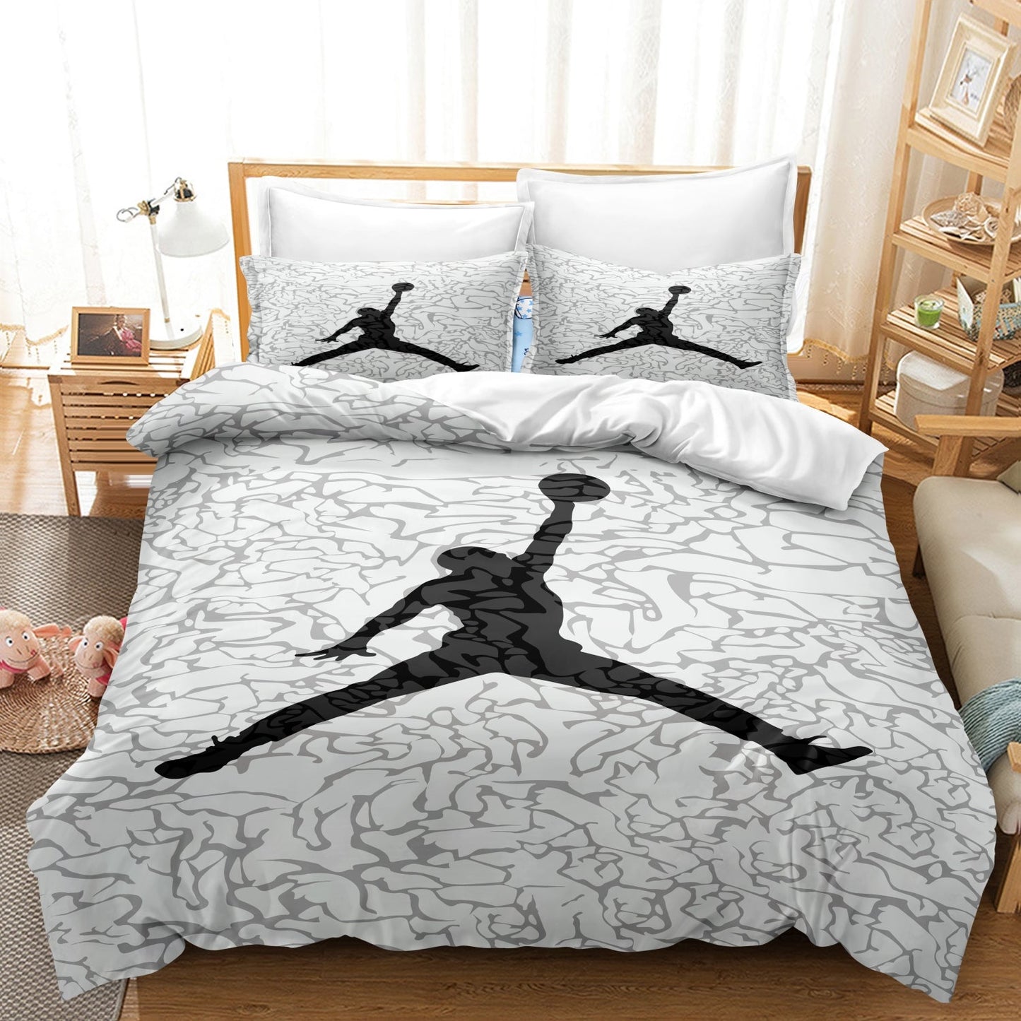 Comfortable Sports Basketball Bedding Set