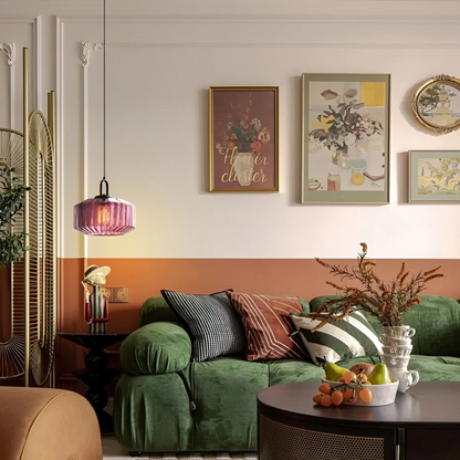 Classic Multicolor Hanging Glass Lamp