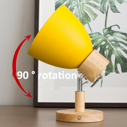 Rustic Wood Wall Mount Lamp