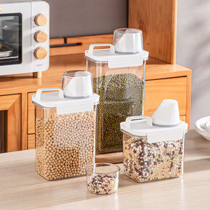 Airtight Kitchen Storage Container with Measuring Cup
