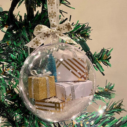 Sparkling Transparent Holiday Ball Decoration