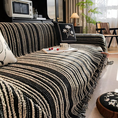 Luxurious Patterned Chenille Couch Slipcover - Luxicro
