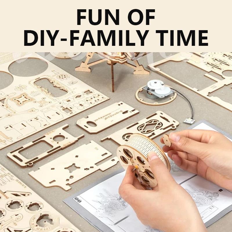 Wooden Brain Teaser Box with Laser-Cut Interlocking Pieces – Luxicro