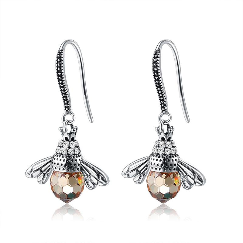Colorful Bee Drop Earrings