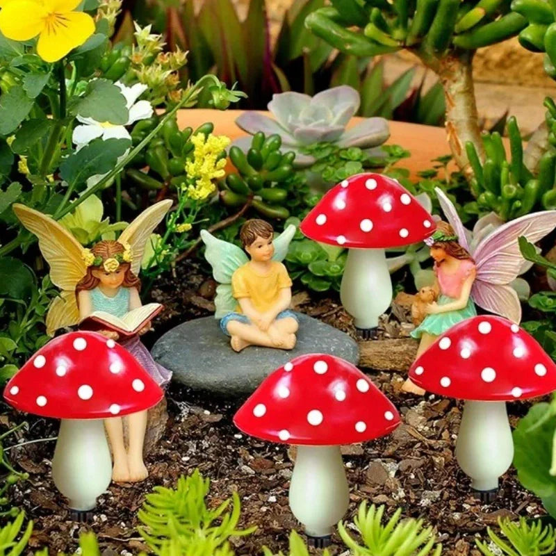 Solar Powered Mushroom Garden Lamp