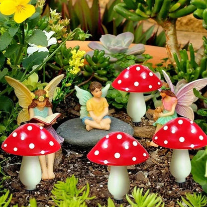 Solar Powered Mushroom Garden Lamp