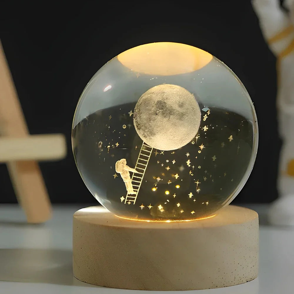 Colorful Orb Glow in Dark Nightlight Lamp