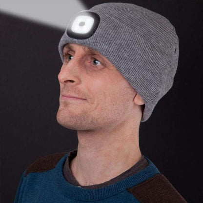 Cozy Hat with LED Light for Winter