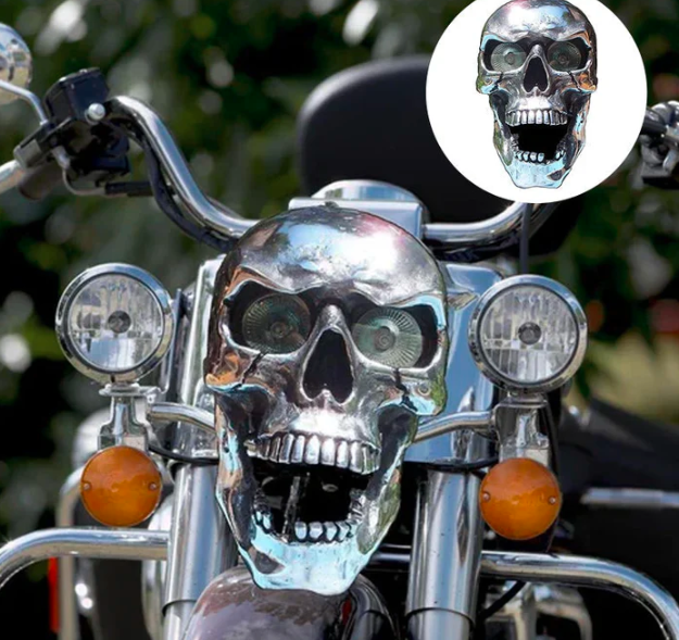 Bright LED Bike Skull Lamp