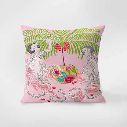Colorful Animal Print Throw Pillow Cover
