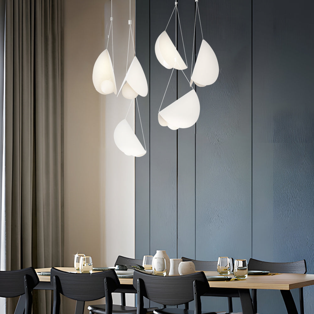 Elegant White Linear Pendant Light