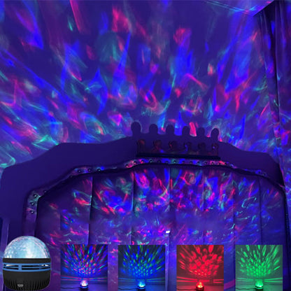 Vibrant Ocean and Starry Night Light Projector