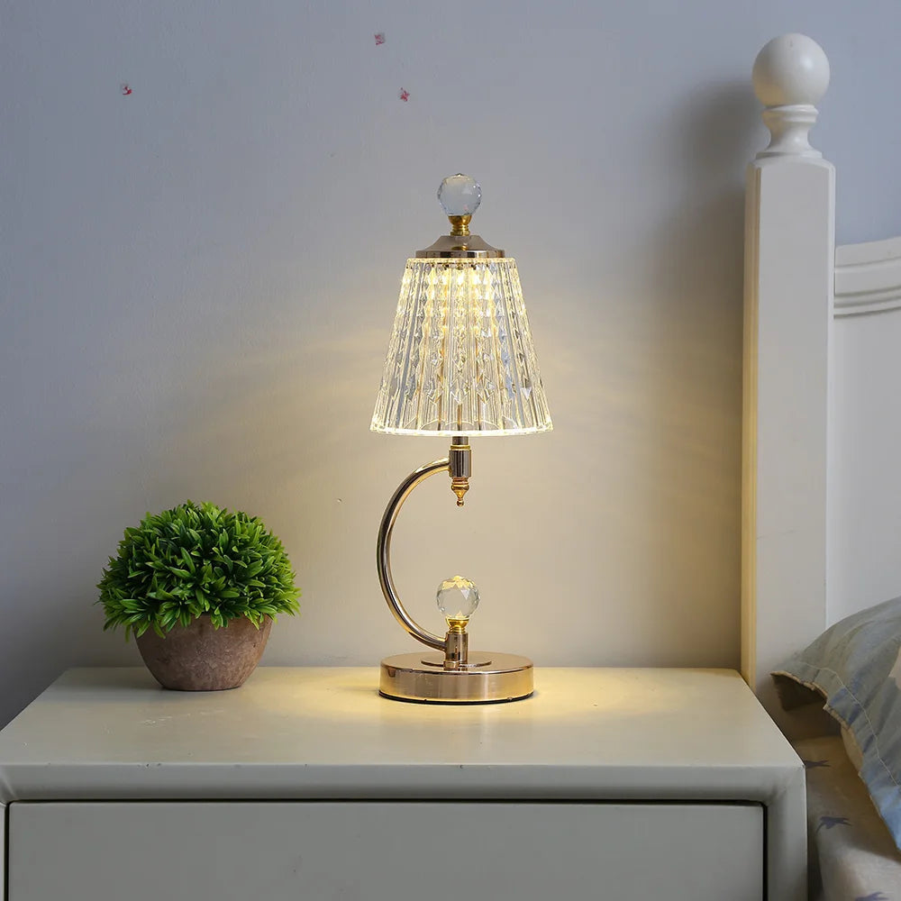 Traditional Clear Desk Lamp