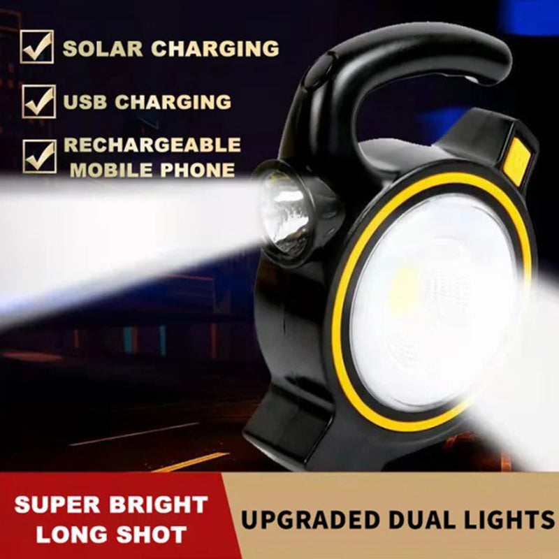 Compact Rechargeable Solar Flashlight