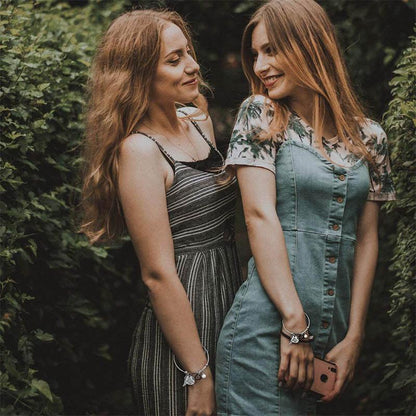 Best Friend Sister Heart Bracelet