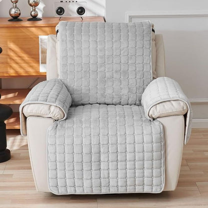 Plush Patterned Couch Cover