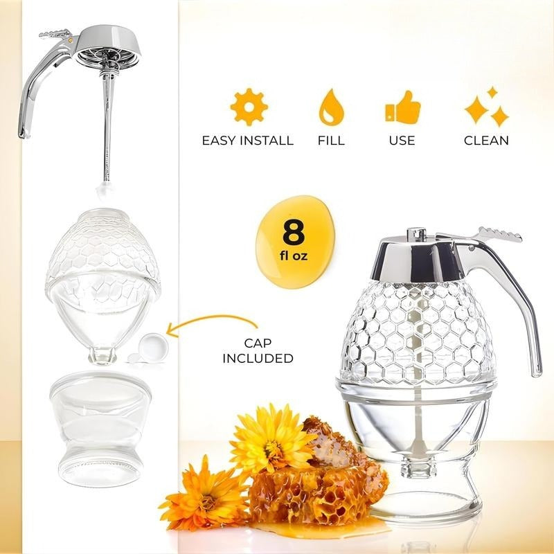 Simple Squeeze Honey Bottle Pourer