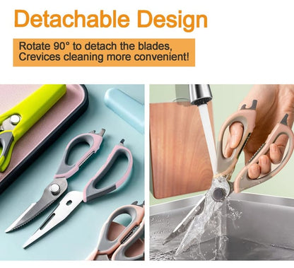 Premium 5-in-1 Kitchen Scissors for Easy Food Prep
