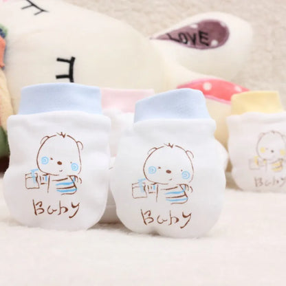 Soft Cotton Baby Scratch Mittens