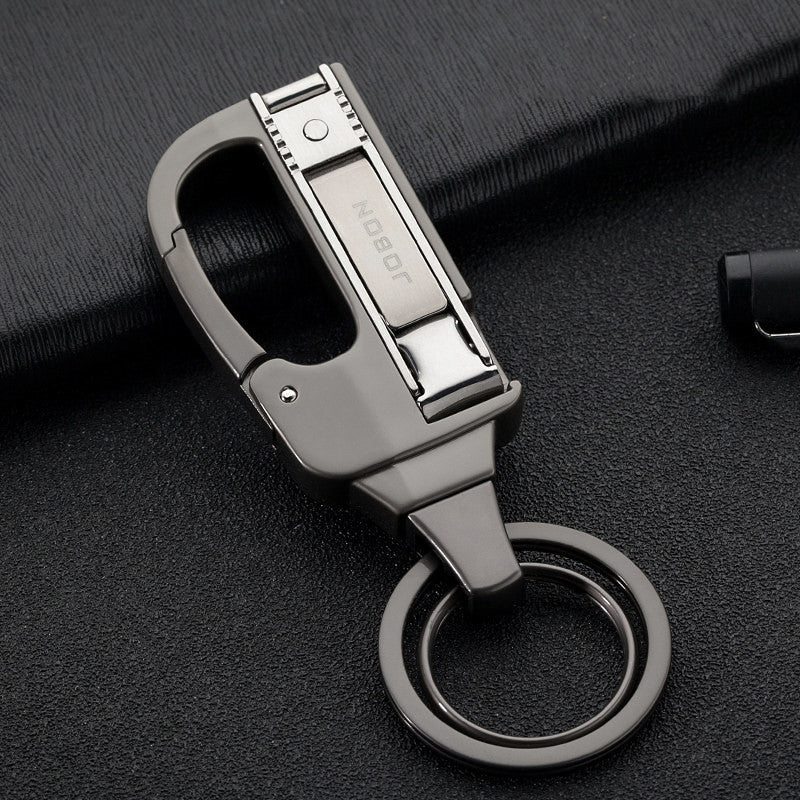 Practical 2-in-1 Keychain with Nail Clipper