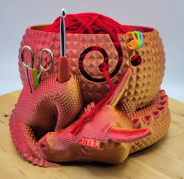 Large Fantasy Dragon Fibre Basket