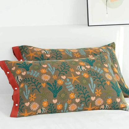 Cozy Pink Floral Pillow Covers