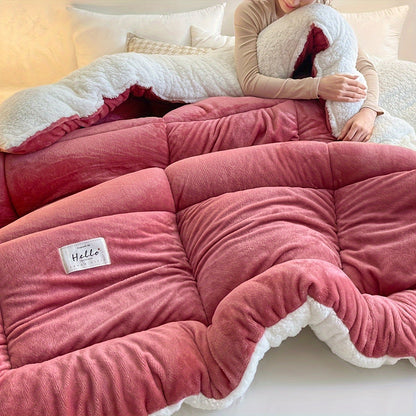 Cozy Plush Fleece Duvet Cover for Cold Winter Nights