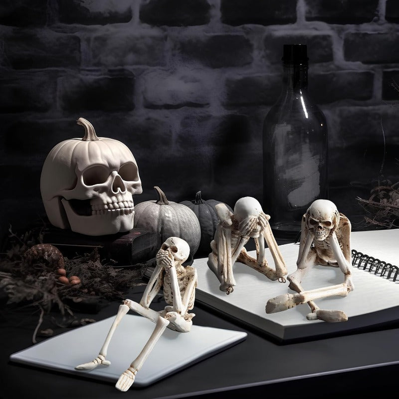 Creepy Decorative Skull Figurines