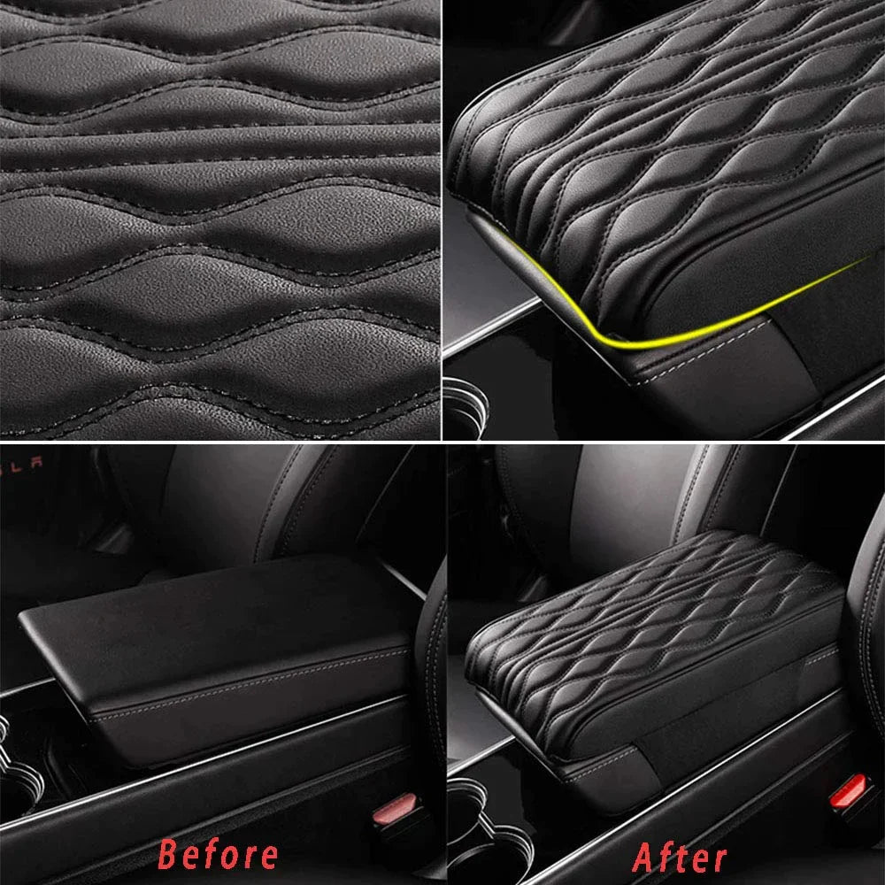 Premium Leather Armrest Pillow