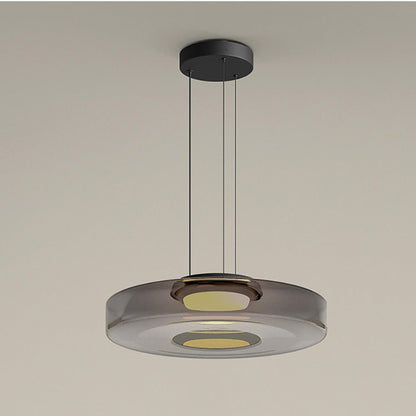 Elegant Hanging Glass Lamp in Contemporary Style