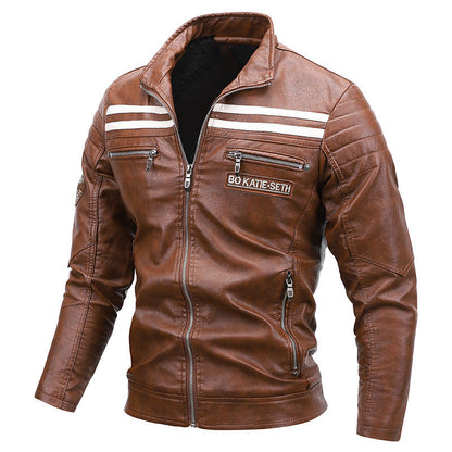 Classic Mens Black Leather Biker Jacket