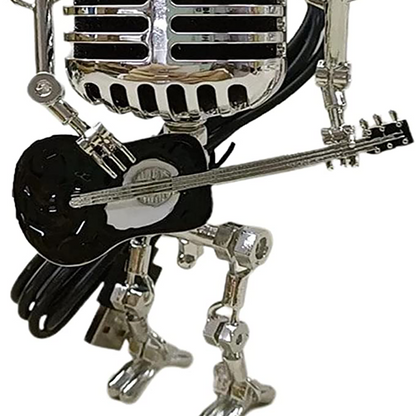 Vintage Robot Microphone Figure
