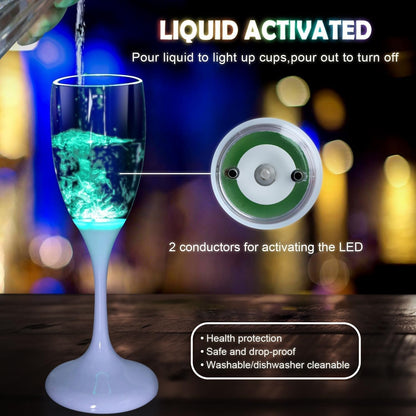 Vibrant LED Glow Wine Glasses