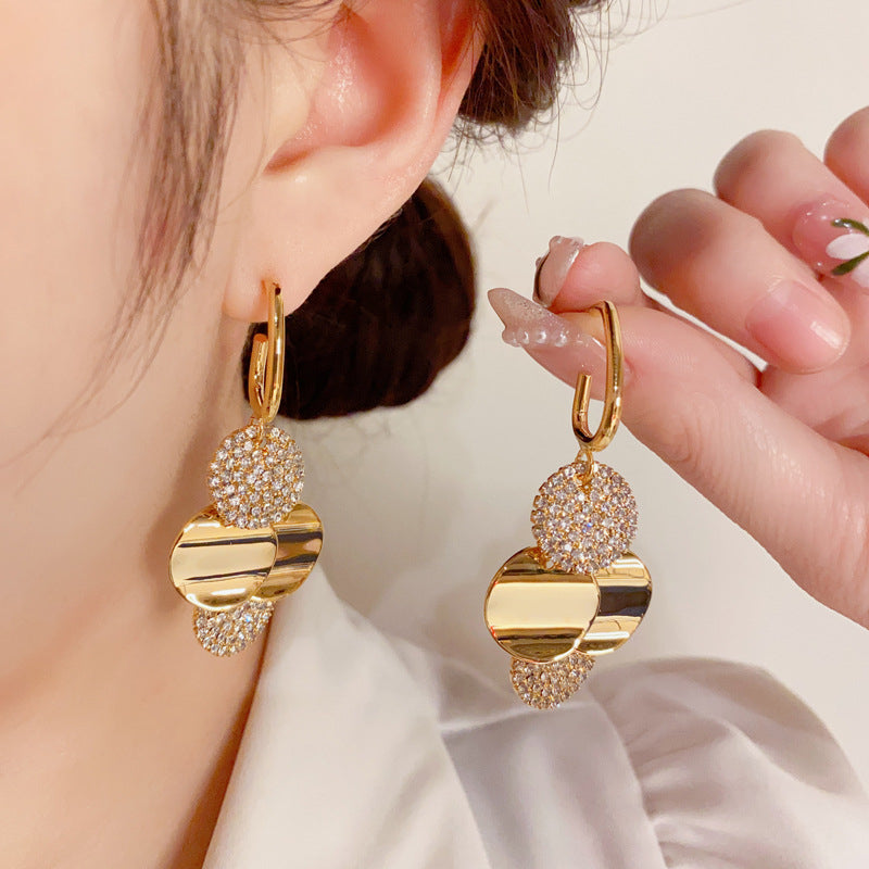 Dazzling Crystal Beaded Tassel Earrings - Luxicro