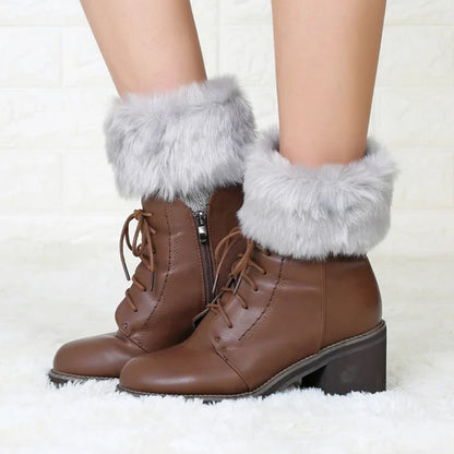 Cozy FurryLegs - Soft and Stylish Winter Leg Warmers