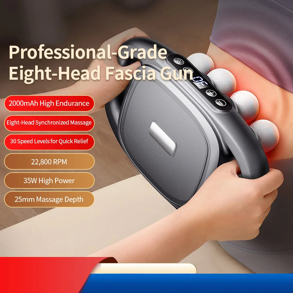 Deep Tissue | Intense 8-Node Electric Massager for Pain Relief - Luxicro