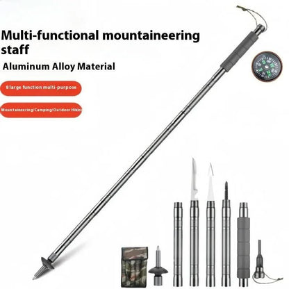 Portable Trekking Pole with Multi Function Tool
