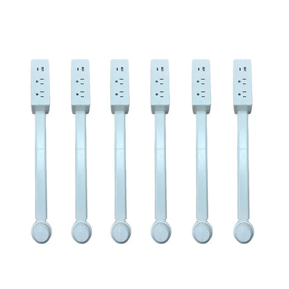Compact USB Power Strip with Rotating Plug Outlet