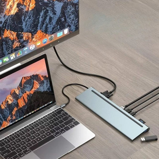 Compact USB-C Multi Port Adapter Dock - Luxicro