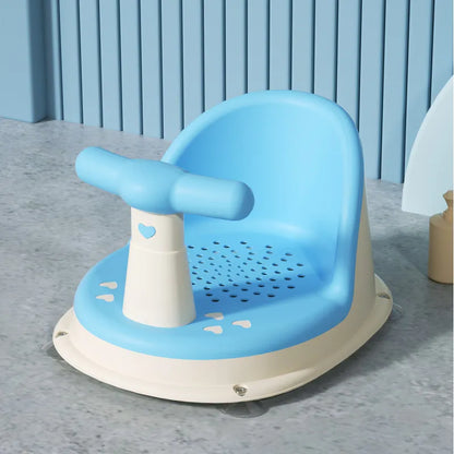 Secure Baby Bath Seat with Easy Grip Handle - Luxicro