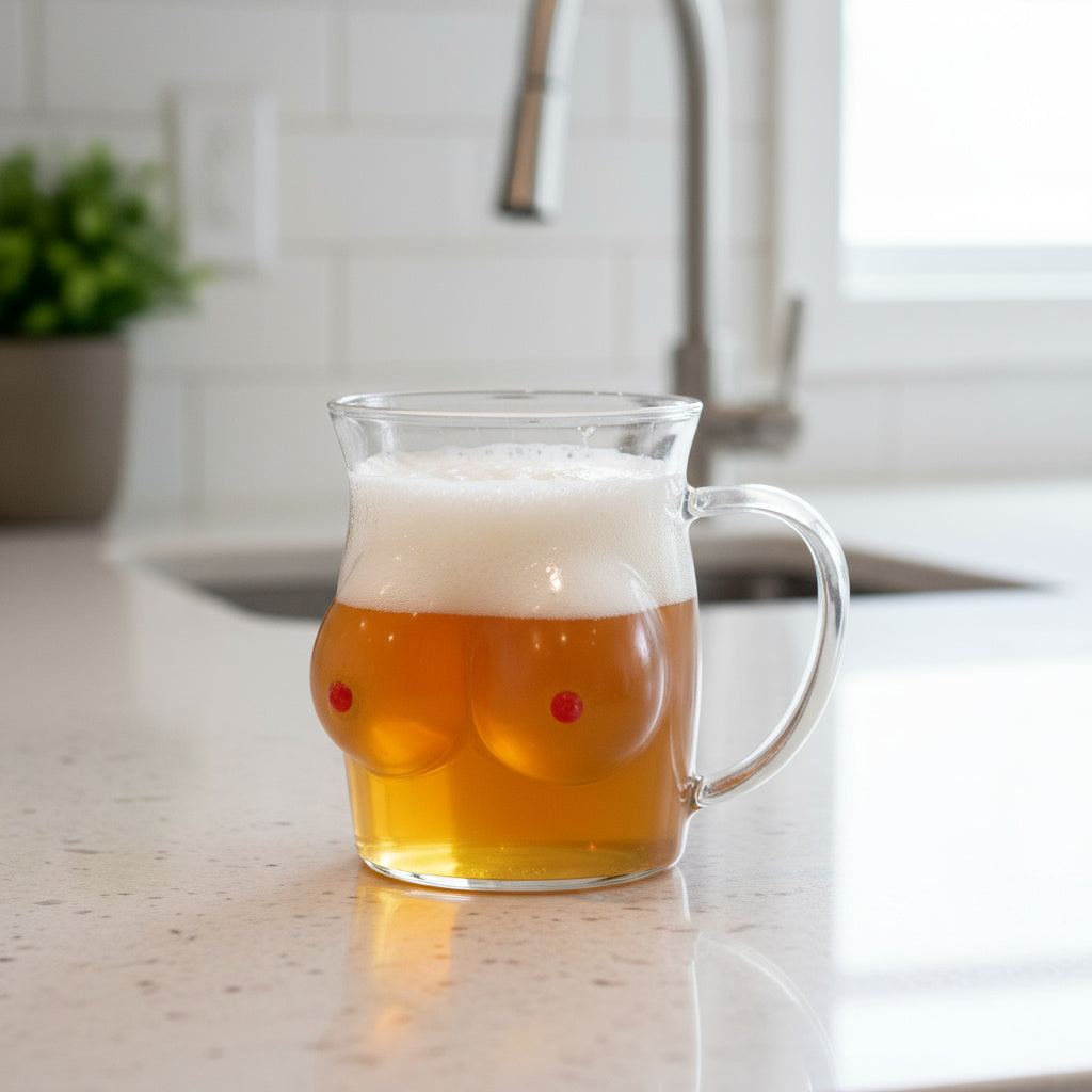 Funny Double Wall Glass Novelty Mug - Luxicro