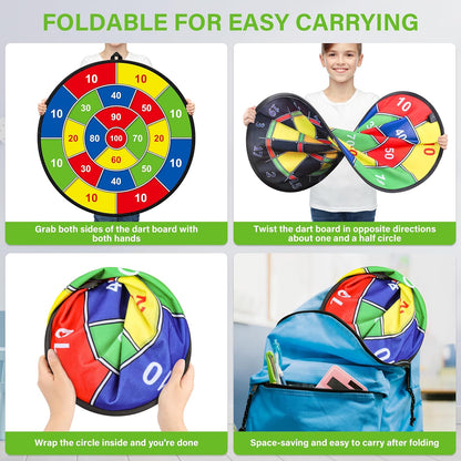 Fun Kids Dartboard Game Set