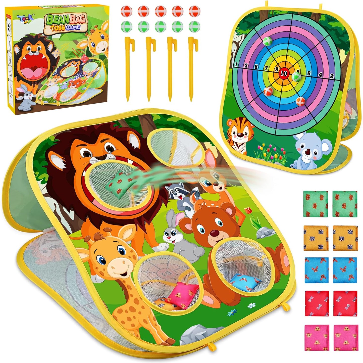 Colorful Yard Bean Bag Throw Game - Luxicro