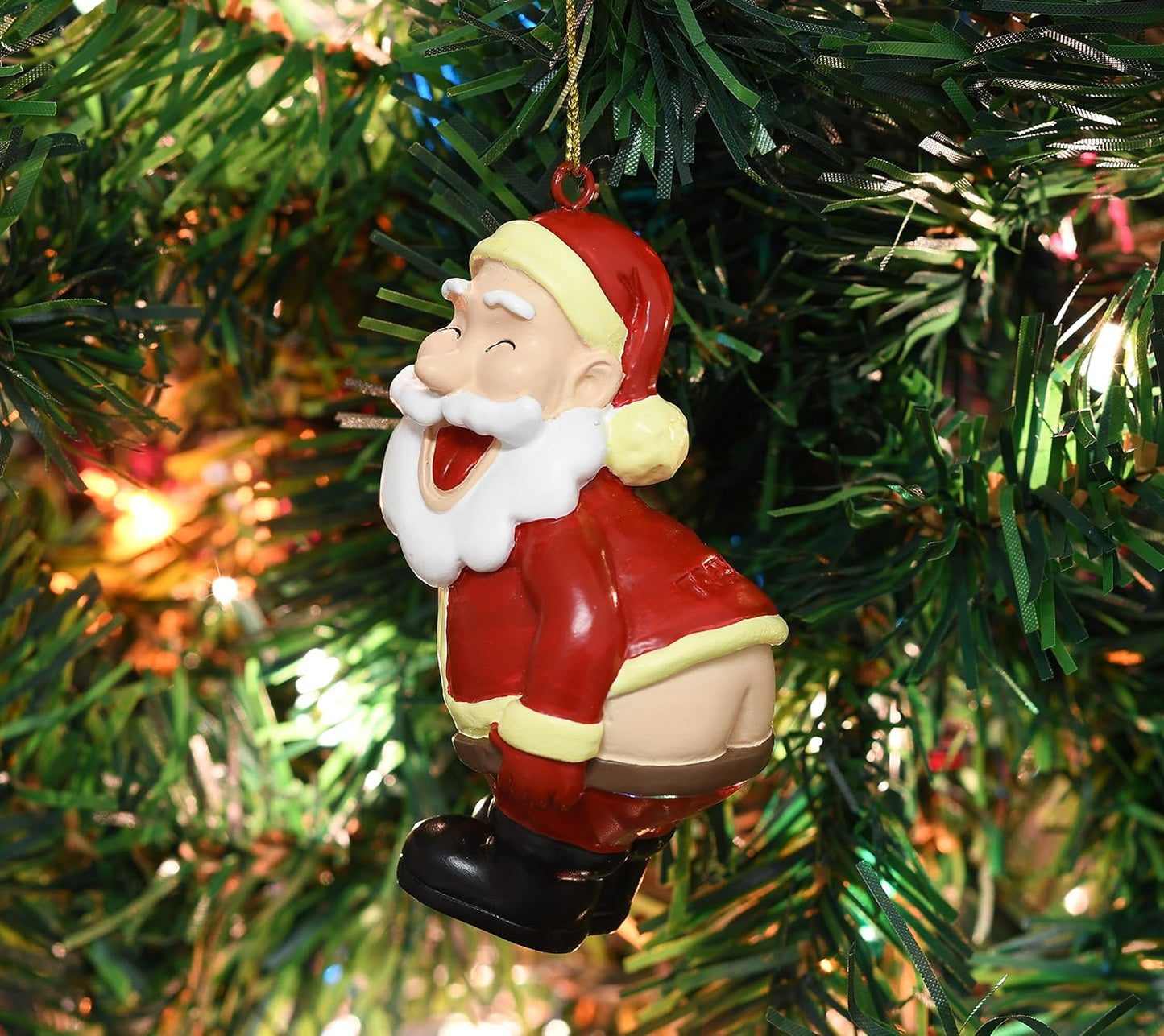 Quirky Santa Christmas Tree Ornament - Luxicro