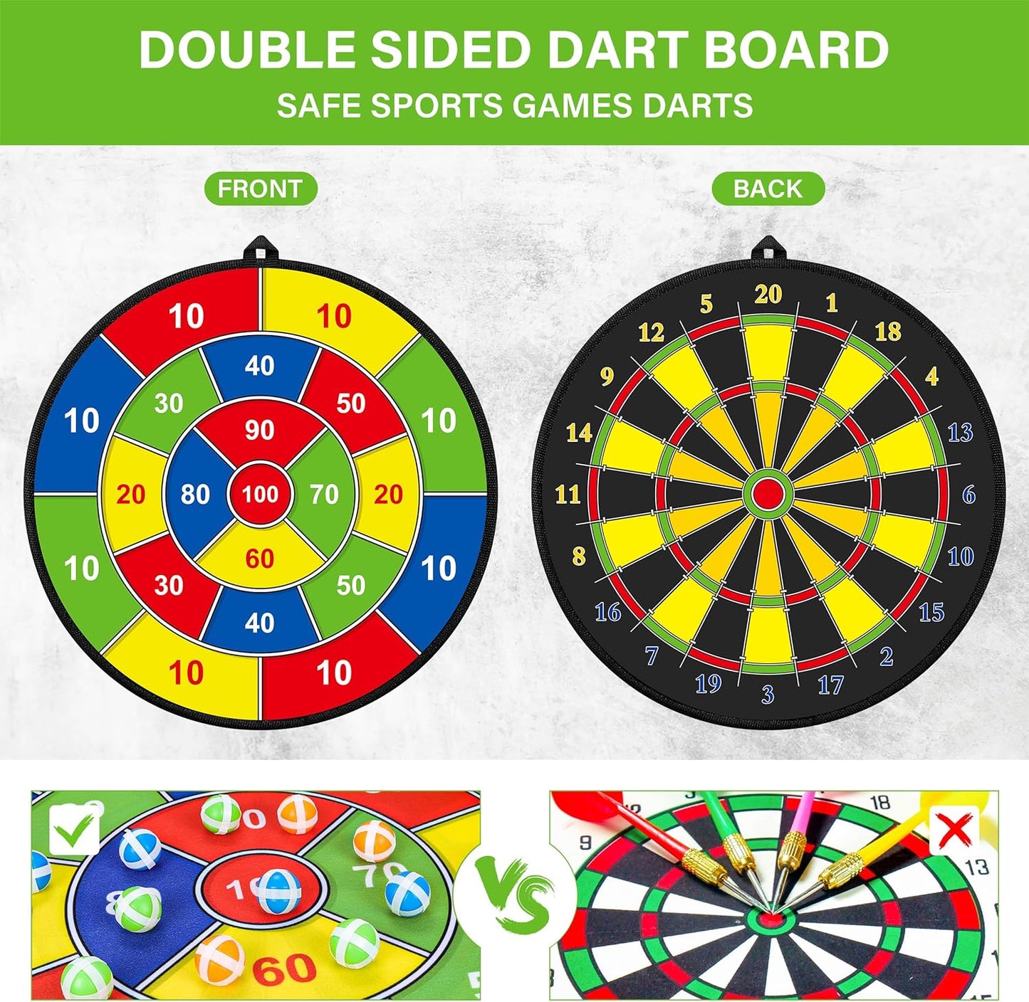Fun Kids Dartboard Game Set