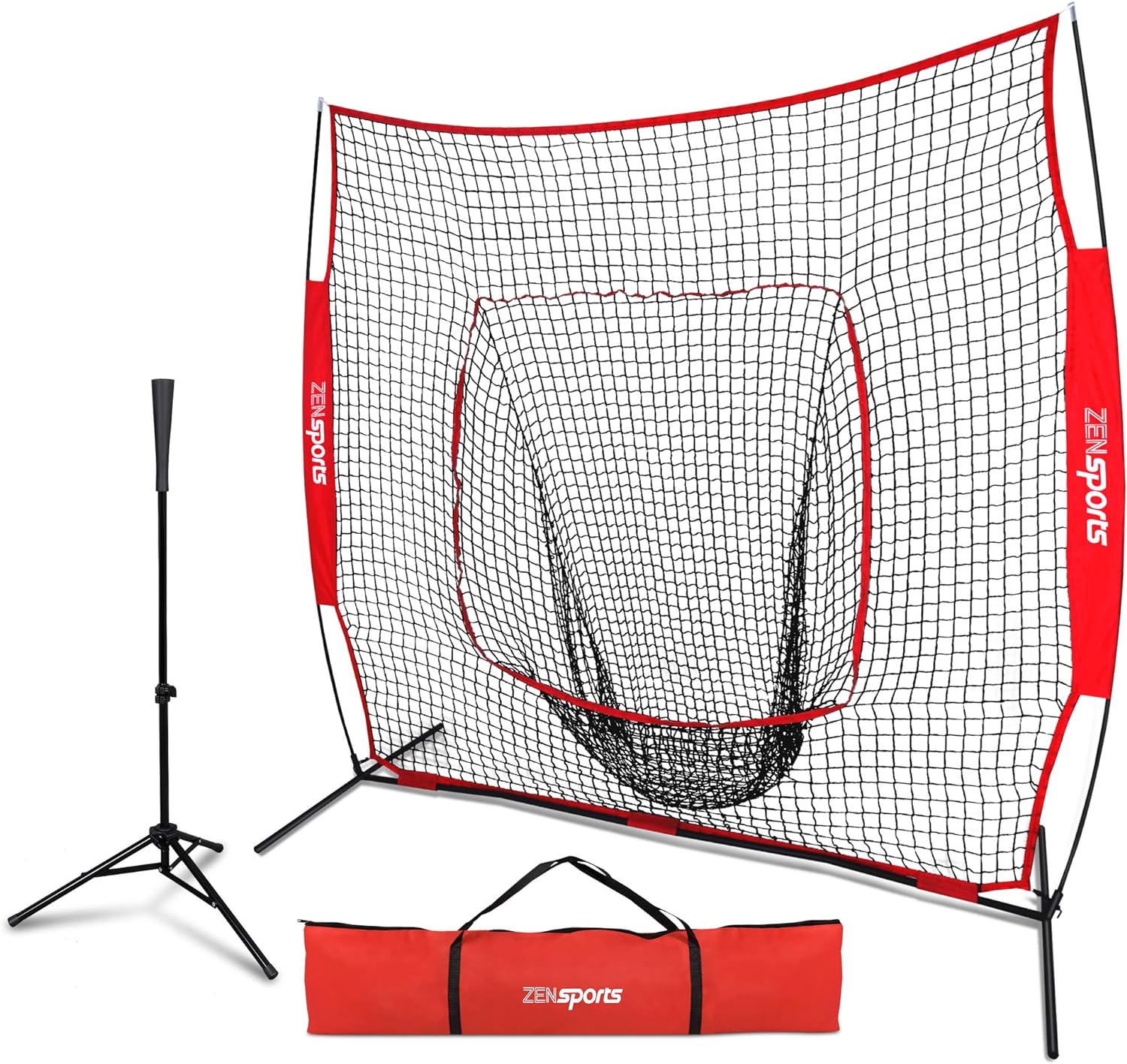 Portable Pitching Training Net with Target Zone - Luxicro